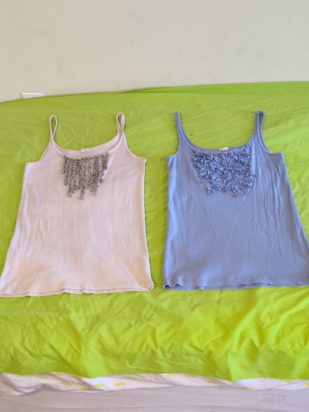 J Crew Tank Tops M One Is Blue And One Is Cream The Price Is For 2